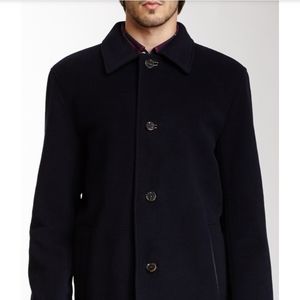 Cole Haan Italian Wool Cashmere Top Coat